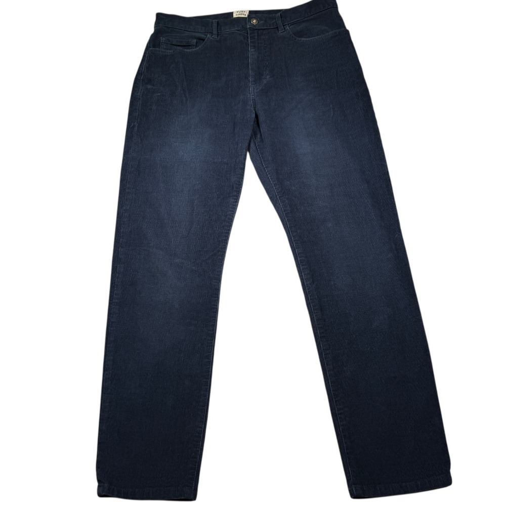 Flint And Tinder Pant Men's size 33x30 Corduroy Navy Blue Tapered Fit Huckberry